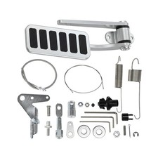 Rat Rod Pedal Polished Aluminum Floor Mount Easy Install Custom Car Truck
