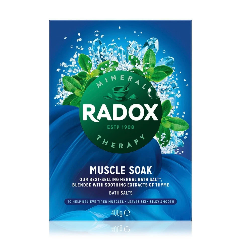 Radox Muscle Soak Bath Salts 400g x6 Relaxation Pain Relief - Image 7