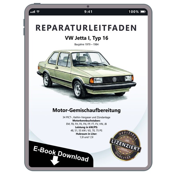 VW Jetta 1 1979-1984 34 Pict Keihin Vergaser ZüNdanlage Reparaturleitfaden Ebook-image
