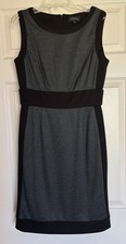 Tahari Arthur S. Levine Women's Black Sleeveless Sheath Dress Size 4