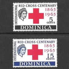 DOMINICA 1963 : Red Cross Centenary Set; Health, Omnibus [MNH] [SG180/181]