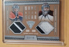 2011-12 Panini Titanium - Game-Worn Dual Jersey Patch Khabibulin/varlamov #03/15