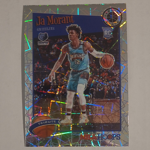 Panini 2019-20 NBA Hoops Premium Stock Ja Morant Hoops Tribute Rookie #297