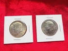 1967 40% Silver  & 1971 D Clad- Almost Uncirculated  Kennedy Halfs #1