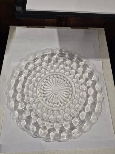 Vintage Anchor Hocking Bubble Glass 10" Dinner Plate