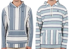 Hurley Men's OG Hooded Hoodie Surfer Beach Poncho Sweatshirt NEW $65