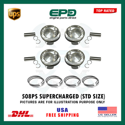Kolben Mit Ringen X4 Passt 508PS SVR Land Rover Supercharged V8 5.0 Benzinmotor