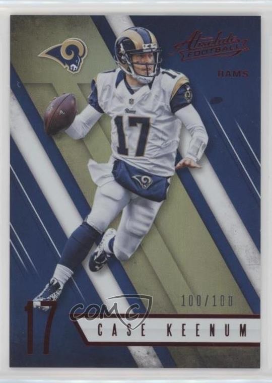 2016 Panini Absolute Spectrum Red 100/100 Case Keenum #83 0r4