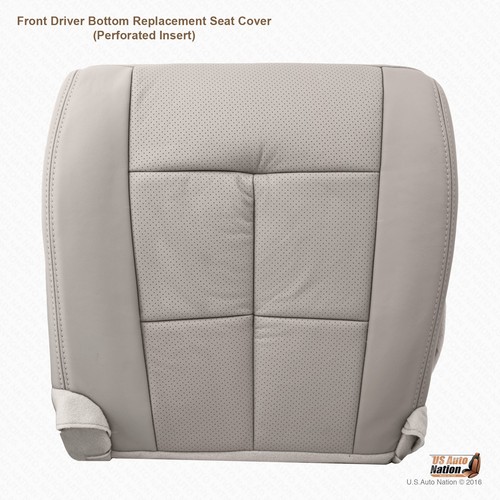 2010 2011 2012 Lincoln Navigator Left & Right Bottom Leather Seat Cover In Gray - Picture 3 of 11