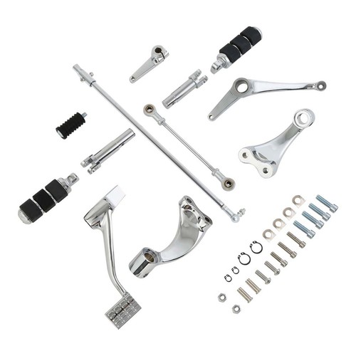 Forward Controls Pegs Levers Linkages For Harley Sportster 883 1200 14-Up Chrome - Picture 7 of 16
