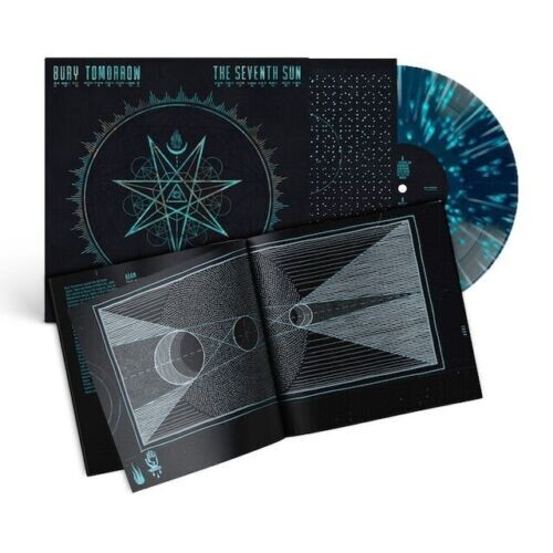 BURY TOMORROW LP x 2 The Seventh Sun BLUE & TEAL COLOURED Deluxe Splatter Vinyl