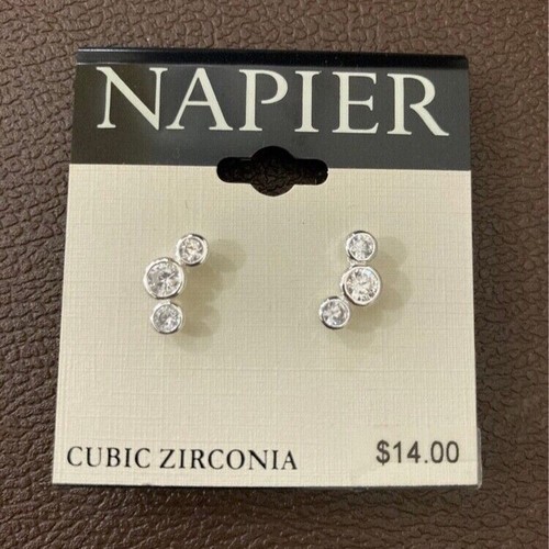 napier earrings cubic zirconia