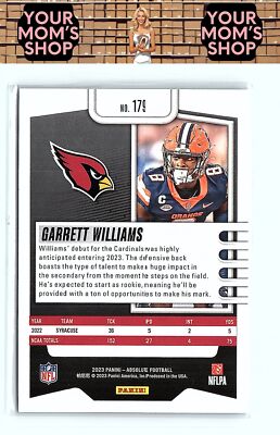 2023 Panini Absolute #179 Garrett Williams Retail RC | eBay