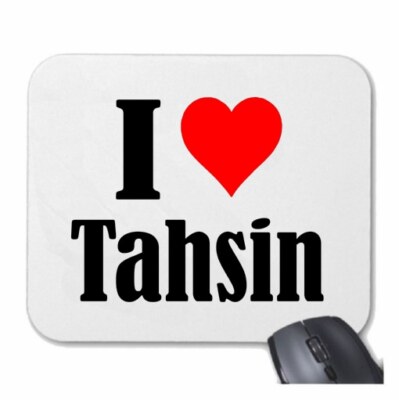 MOUSEPAD Mauspad I Love Tahsin Ich Liebe Tahsin