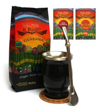 Yerba Mate SET I Termo Cup I PARAGUAY STRONG 500 g I Bombilla Straw