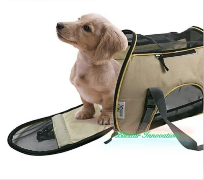 NEW Soft Sided Pet Carrier Airline Travel Cat/Dog Small Animals Tote  Bag-Apricot