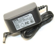 DVE AC Power Adapter Output 12V DC 1.5A 1500mA Charger for Portable DVD Player