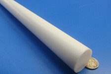 Teflon PTFE Virgin White Rod 1 1/4" 1.25 Diameter x 60" Long Extruded