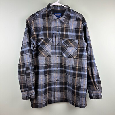 トップス 60s PENDLETON WOOL BOARD SHIRT Vintage 60s Pendleton Wool Board Shirt Red Navy Blue and