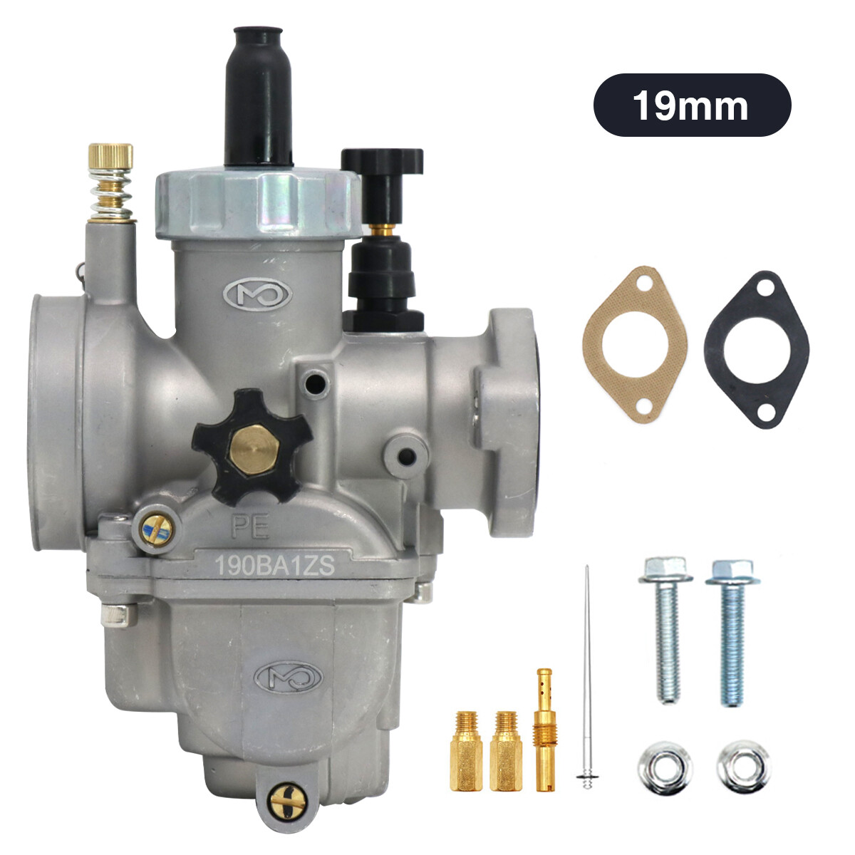 19mm Motorradvergaser Ersatz – Passend Für ATV & Dirt Bike 50-125ccm, PZ19, Metall