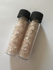 Lot of 2 Viles of Small Rose Quartz Crystal Chips