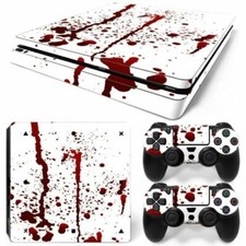 PS4 Slim Playstation 4 Console Skin Decal Sticker Blood Comics Custom Design