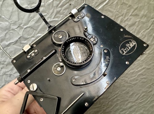 Ica-Bebe Fotokamera. Carl Zeiss Jena Tessar 1:4.5 f= 10,5cm & case - Classic-C - Picture 2 of 9