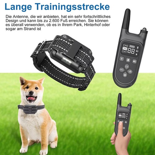 1000M Hund Ausbildung Stromschlag Erziehungshalsband Hunde Vibration Ton e-Shock - Bild 9 von 13