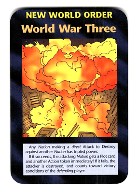 NWO: World War Three Card Limited INWO Illuminati New World Order