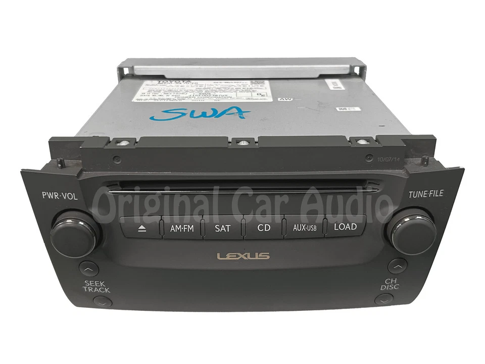 2010 - 2011 Lexus GS350 GS460 OEM Gray 6 CD AM FM SAT USB Radio Receiver P1879 - Image 3 of 4