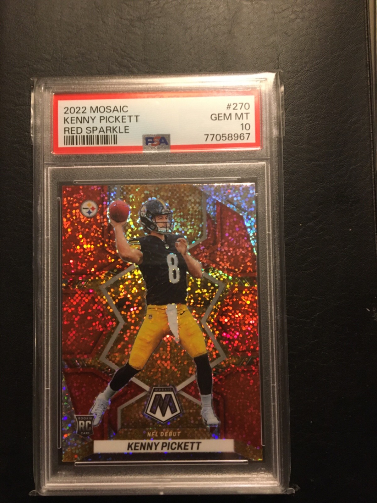 2022 Mosaic Kenny Pickett RC Red Sparkle PSA 10 Gem Mint 270 Rookie eBay