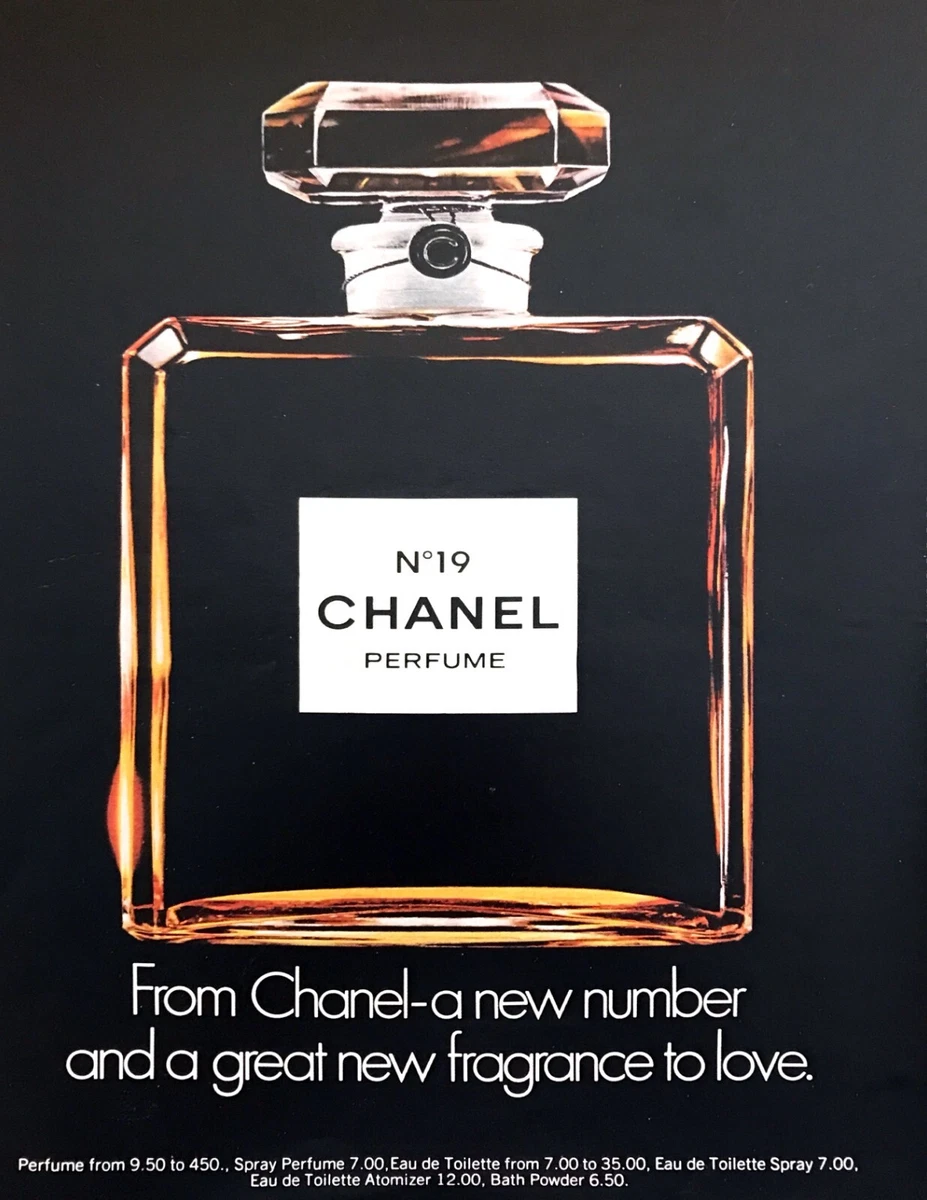 1973 Chanel No. 19 Perfume Bottle photo New Number & Fragrance