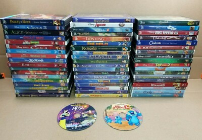 Huge Lot Of 57 Disney Classic Animated Dvd Movies Children Kids All Disney 4 Ebay