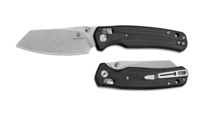 BTKMK06I Bestechman Cicada's Wing Black 10Cr15MoV Blade G10 Handle Clip