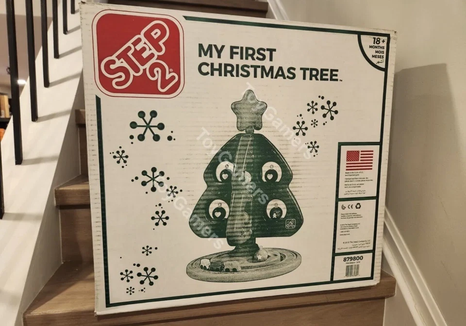 Step2 Mi Primer Árbol de Navidad para Niños Pequeños | Tren de 3 piezas + Adornos | Totalmente Nuevo Foto 2 de 4