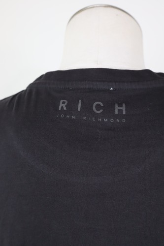 Rich John Richmond Pullover Herren Baumwolle Gr L Herr Cotton T-Shirt Casual Gzg - Bild 5 von 7