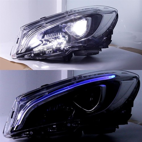 Kit gruppo ottico fari LED DRL lato sinistro e destro per Mercedes Benz CLA 2014-2019 - Foto 6 di 8