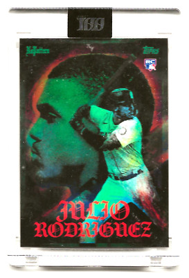 2022 Topps Project 100 #7 Julio Rodriguez (ART BY NOPattern) /3,999 MARINERS
