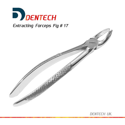 Dental Zahnextraktion Zahnarzt Extraktionszange Abb. 17 oberer Backenzahn rechte Hand