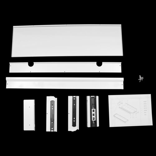 Cajón de almacenamiento deslizante debajo del escritorio blanco de 33 pulgadas blanco para ahorrar espacio - Imagen 16 de 17