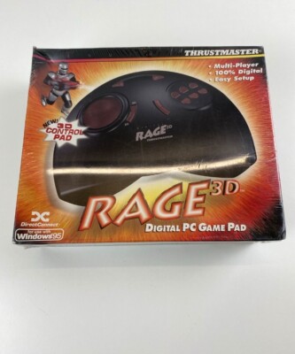 Thrustmaster Rage 3D Digital PC Game Pad Controller IBM PC Win95 Vintage NEU OVP