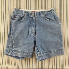 VTG Esprit Denim Shorts Womens ACTUAL 26x6 Blue Mom 5 Pocket Ladies 7833