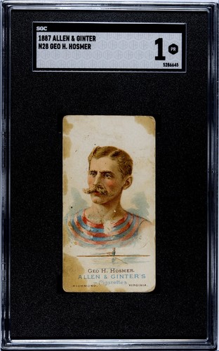 1887 N28 Allen & Ginter #25 Geo. H. Hosmer — SGC 1