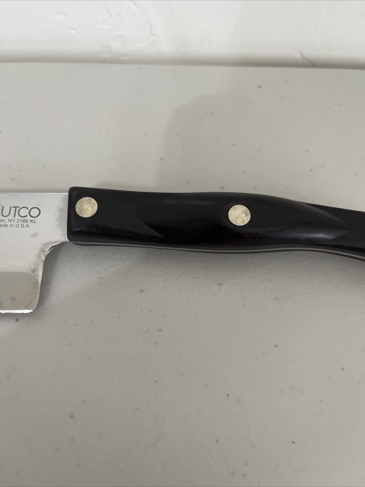 Cutco 2166 Petite Santoku Knife With 5" Blade and Classic Brown Handle