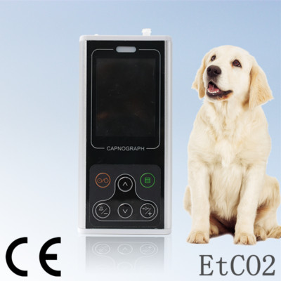 CA10SVET ETCO2 Veterinary Capnograph Respiration Rate End-tidal CO2 Animals PET
