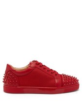 AUTH NEW MEN CHRISTIAN LOUBOUTIN AC SEAVASTE 2 RED SPIKES SNEAKERS EU 42/US 9
