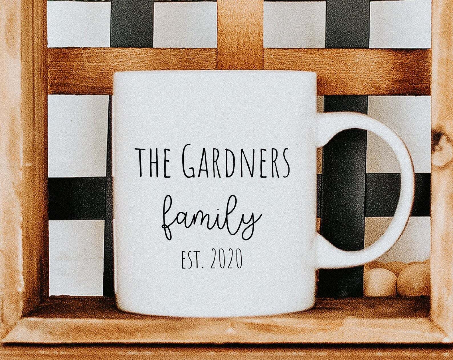 Personalized Family Name Established Mugs Coffee Mugs With Family Name Camping