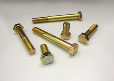 Sechskantschrauben M16x1,5 (30-140mm) gelb verzinkt 10.9 Feingewinde DIN 960 961