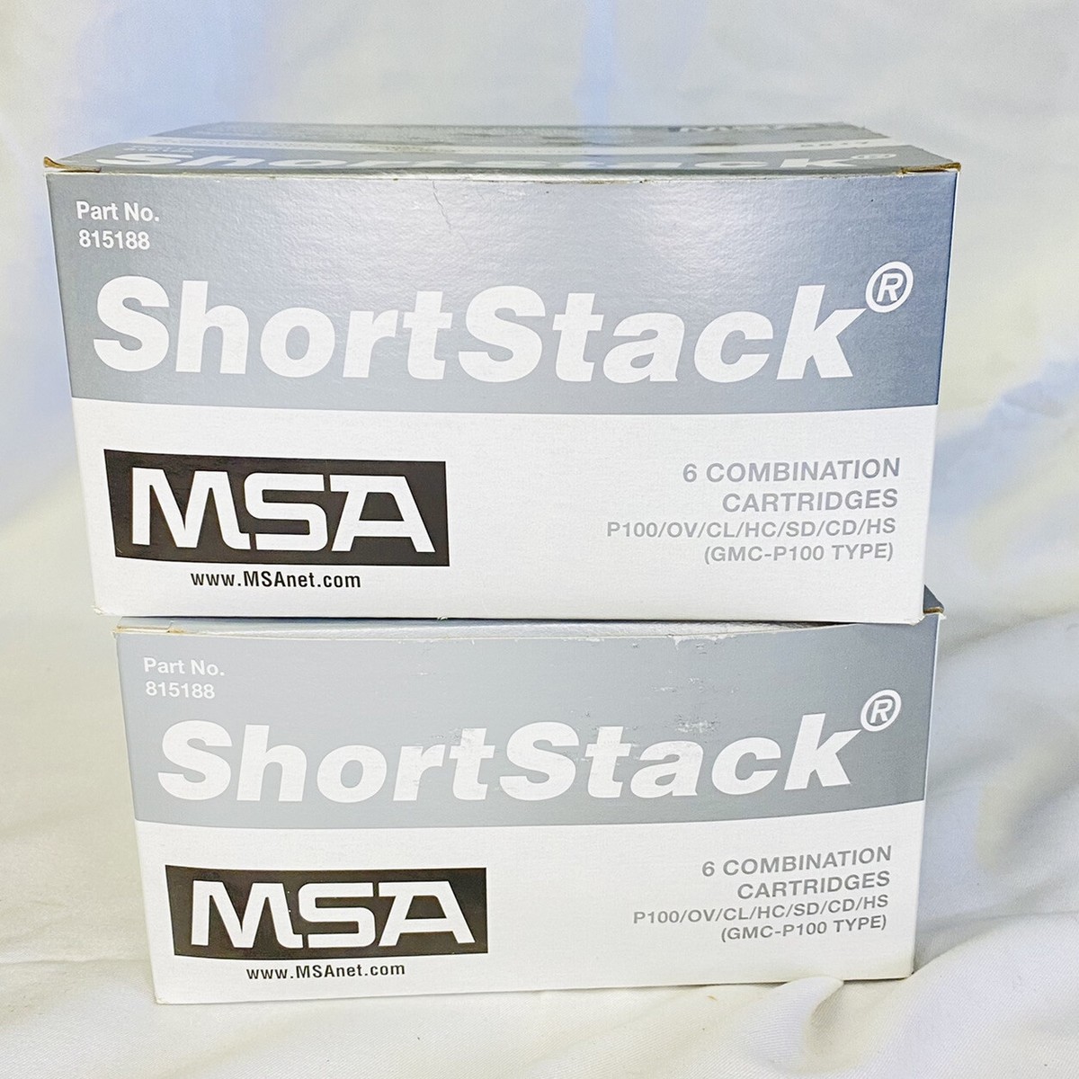 6 Pack - MSA 815188 Comfo Twin Combination Cartridge P100 Short Stack Filters