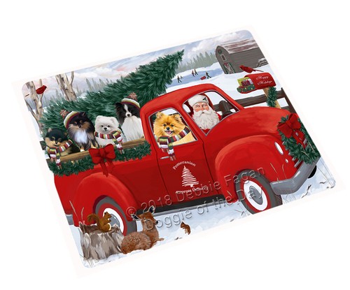 Christmas Santa Express Delivery Red Truck Refrigerator Magnets, Dogs, Cats, Pet - Picture 68 of 98